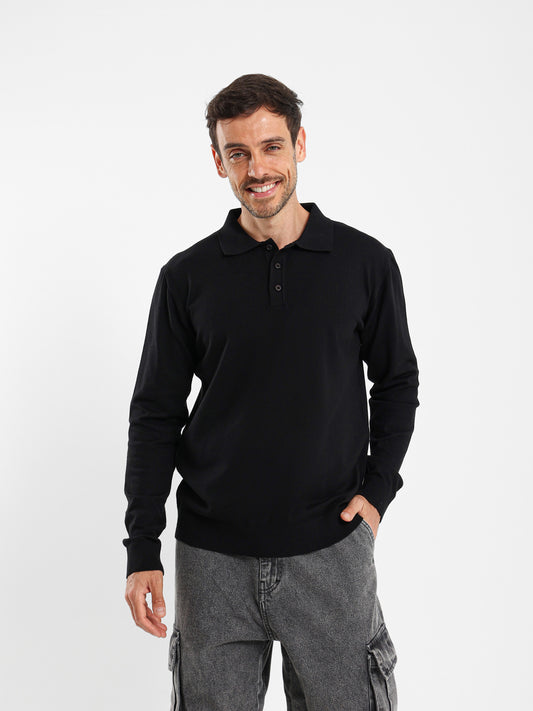 Regular Fit Button-Up Polo