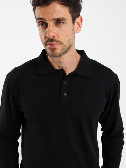 Regular Fit Button-Up Polo