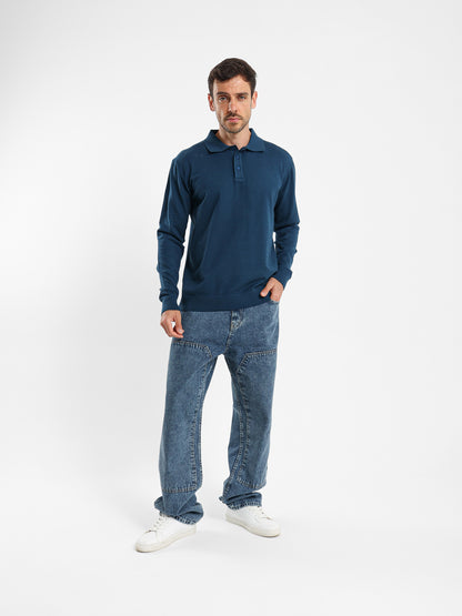 Regular Fit Button-Up Polo