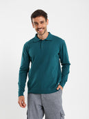 Regular Fit Button-Up Polo