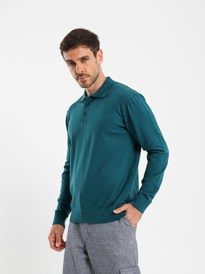 Regular Fit Button-Up Polo