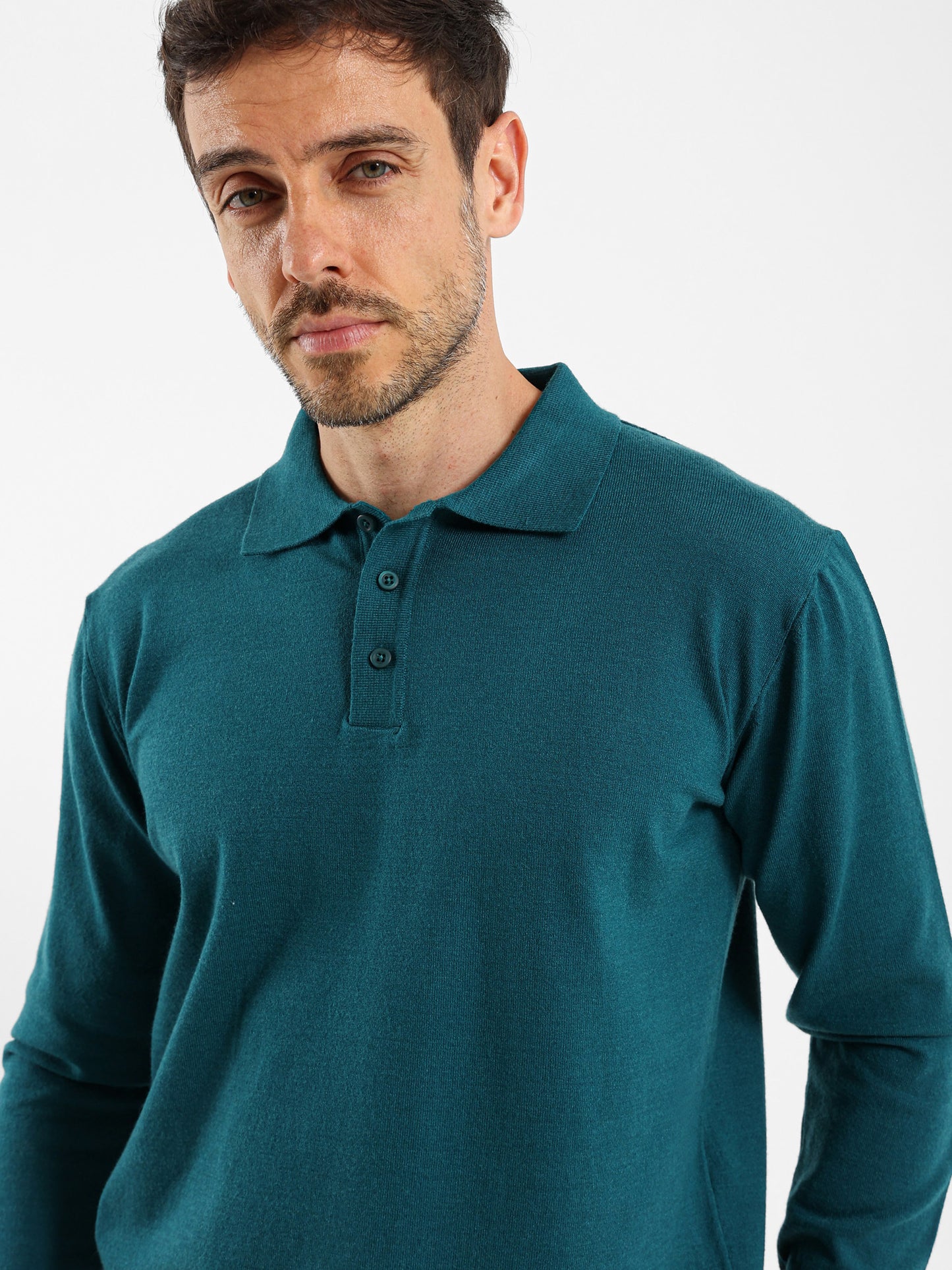 Regular Fit Button-Up Polo