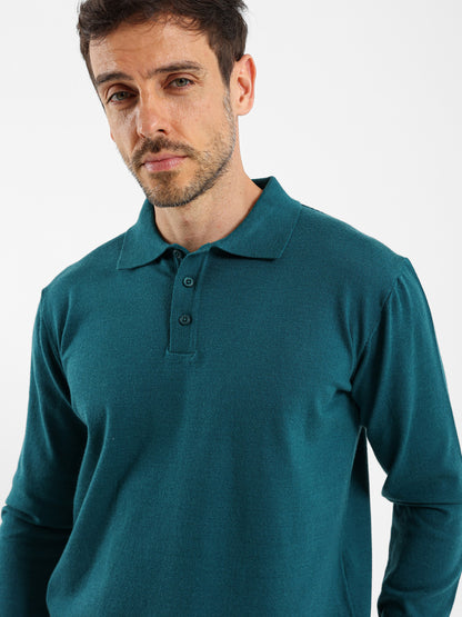 Regular Fit Button-Up Polo