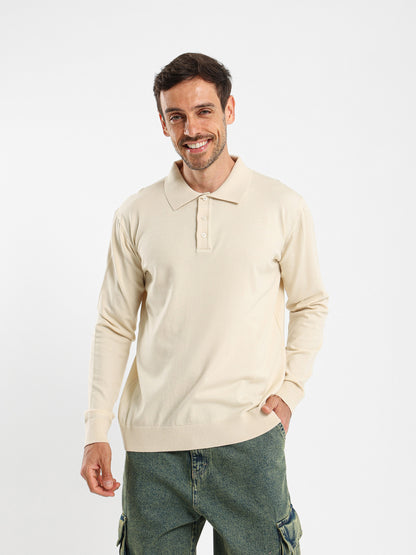 Regular Fit Button-Up Polo