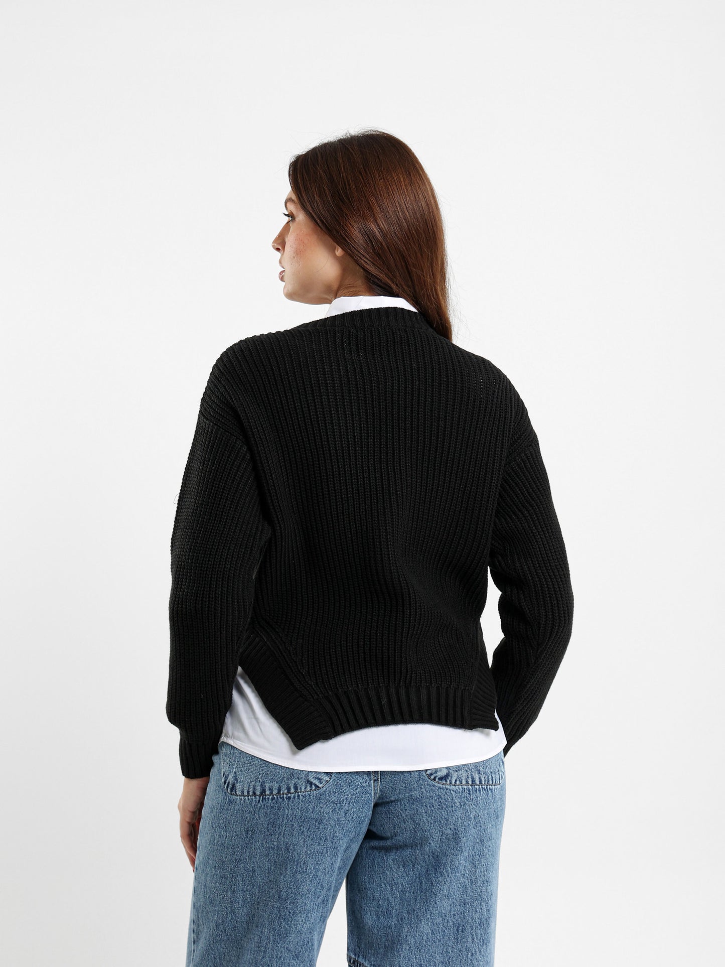 Curved Hem Pullover