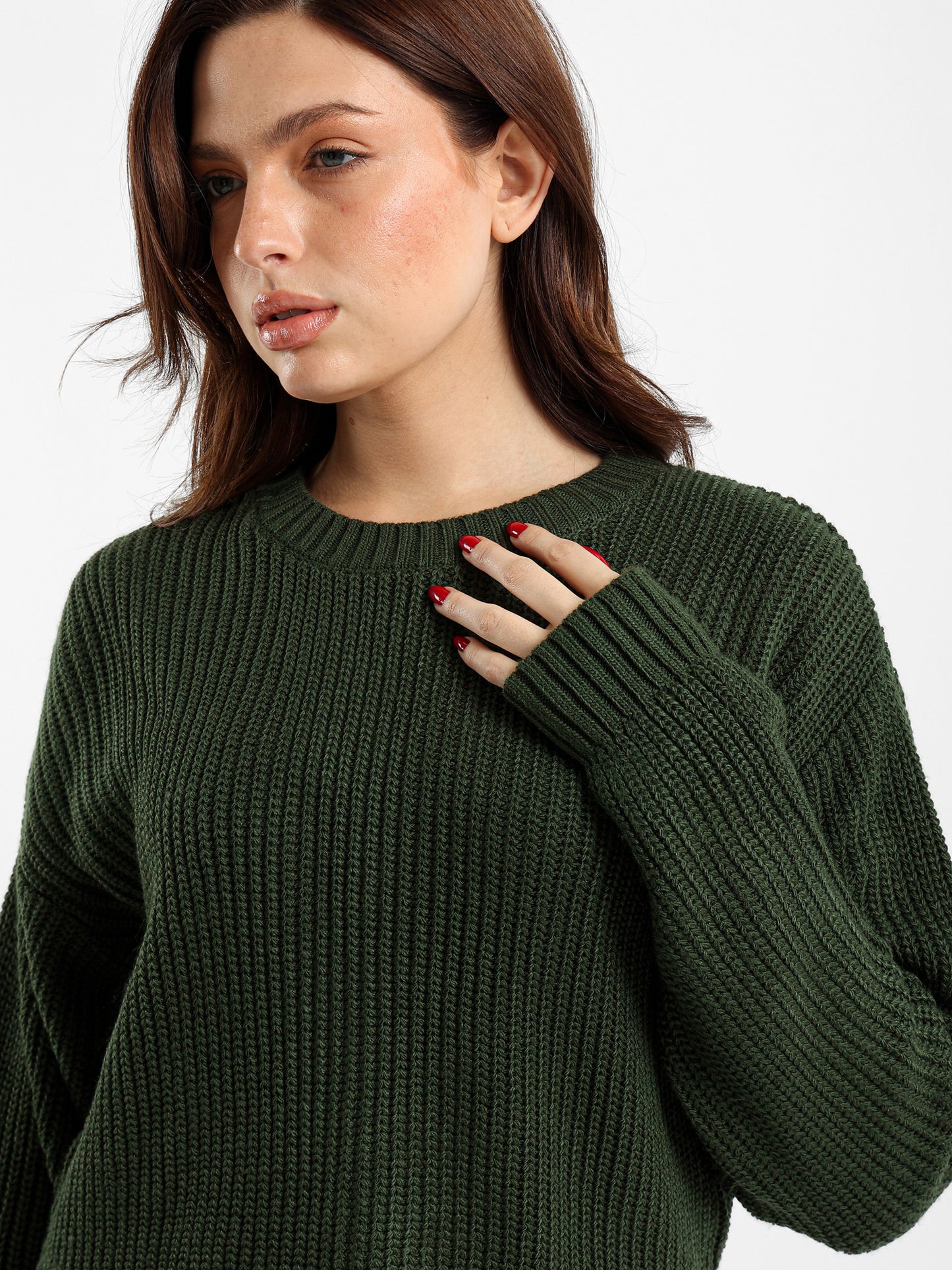Curved Hem Pullover