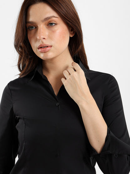 Fitted Poplin Shirt