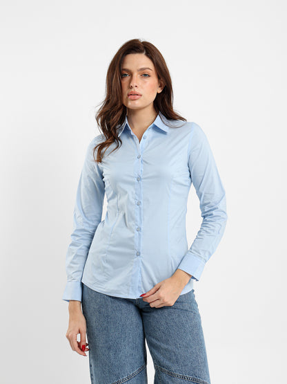 Fitted Poplin Shirt