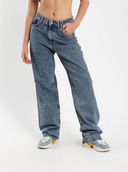 Straight Leg Regular Fit Jeans