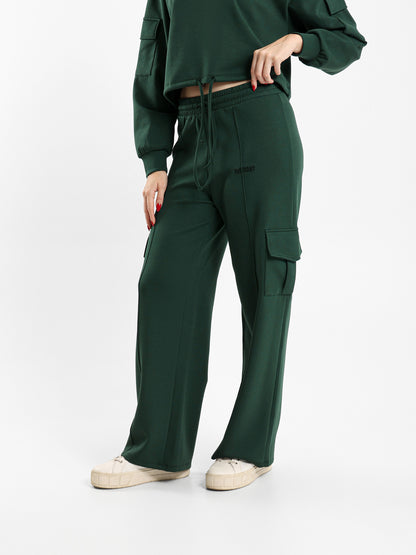 Drawstring Waist Cargo Pants