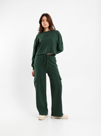 Drawstring Waist Cargo Pants