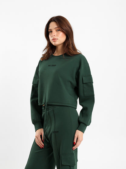 Drawstring Hem Sweatshirt