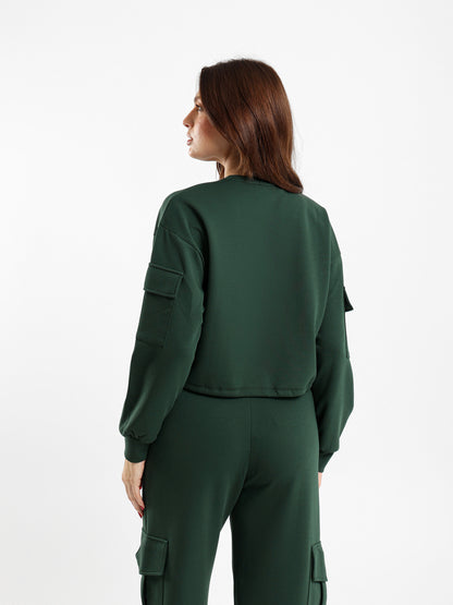 Drawstring Hem Sweatshirt