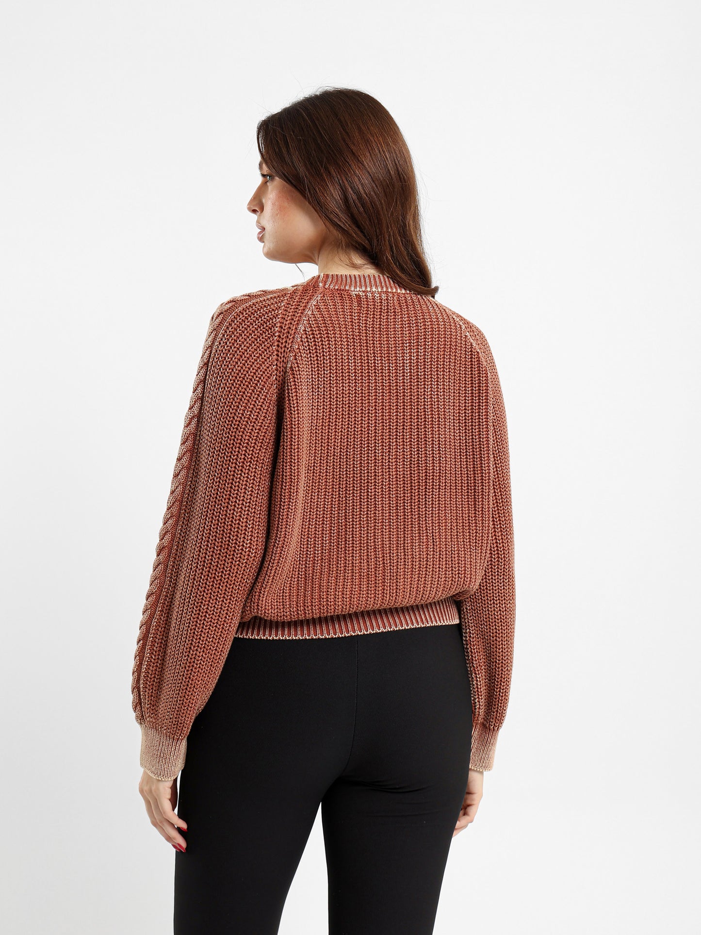 Washed Cable Pullover