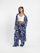 Printed Midi Kimono Jacket