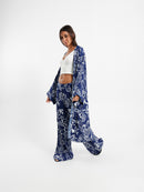 Printed Midi Kimono Jacket