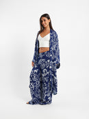 Printed Midi Kimono Jacket