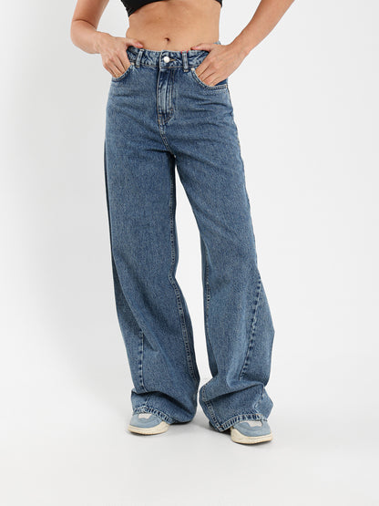 Baggy with Seam Details Relaxed Fit Jeans