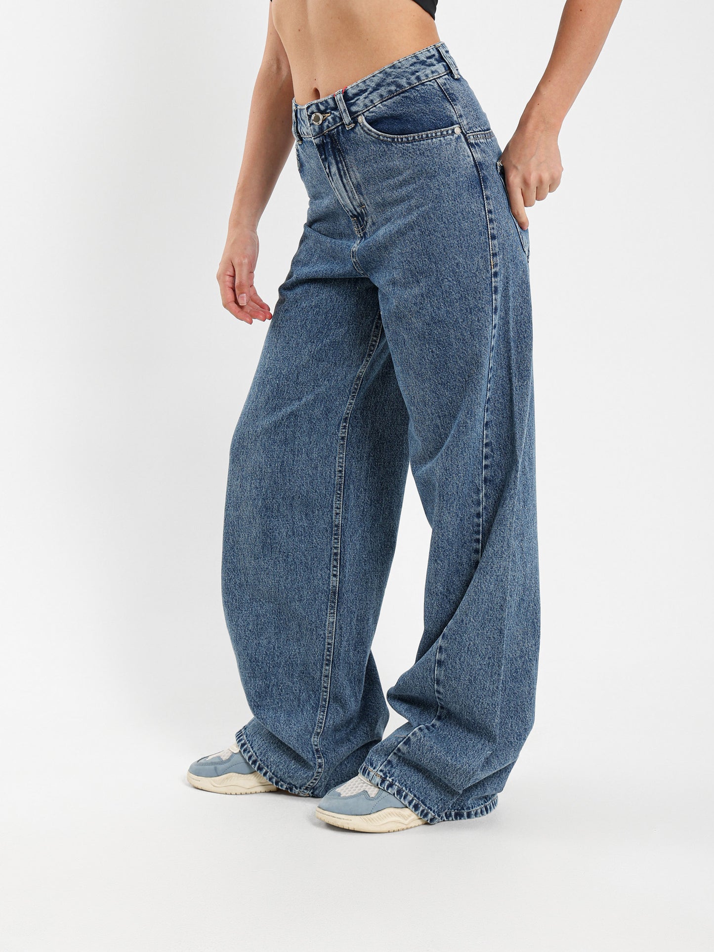 Baggy with Seam Details Relaxed Fit Jeans