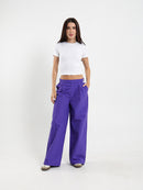 Striped Waist Wide Leg Pants
