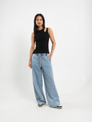 Ribbed Cut-Out Top