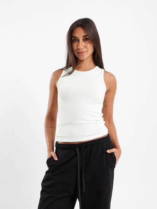Ribbed Sleeveless Top