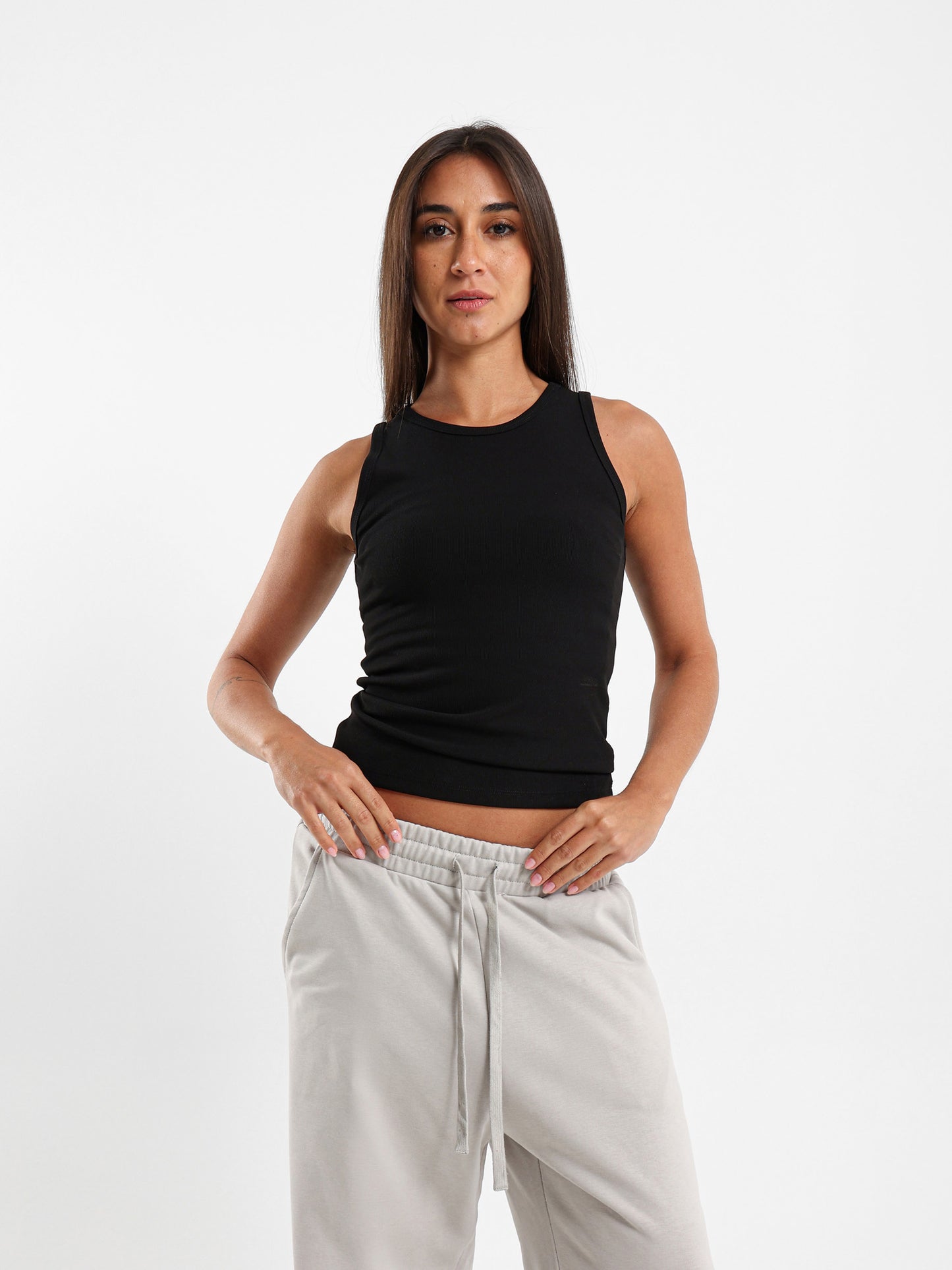 Ribbed Sleeveless Top