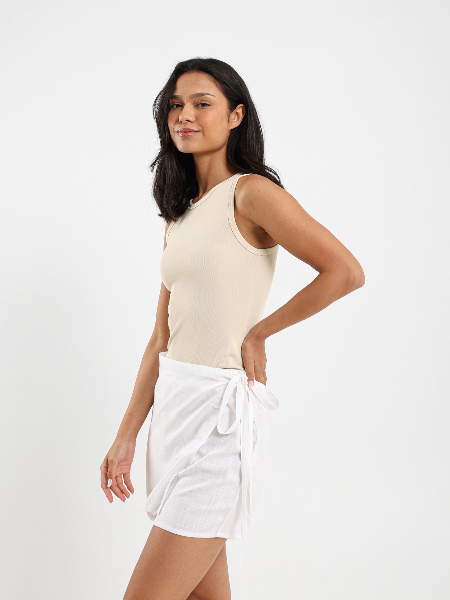 Ribbed Sleeveless Top