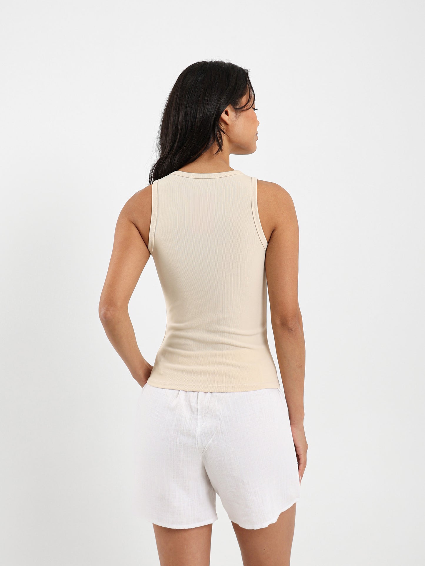 Ribbed Sleeveless Top