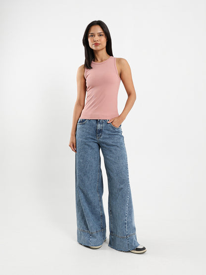 Ribbed Sleeveless Top