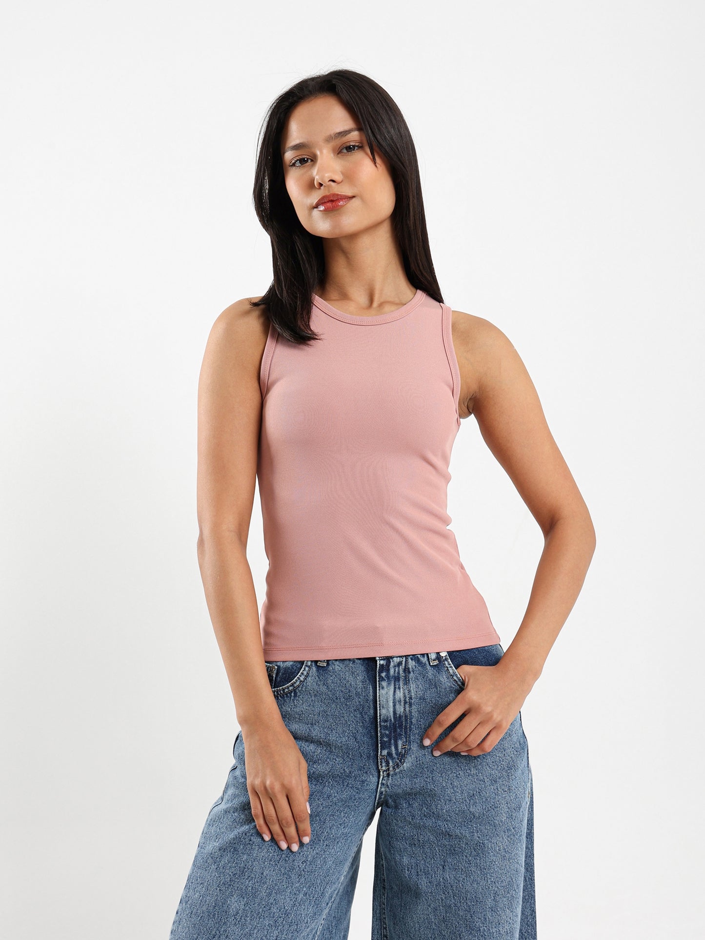 Ribbed Sleeveless Top