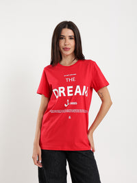 Oversized Fit Printed Tee