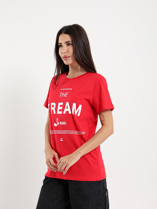 Oversized Fit Printed Tee