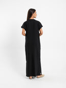 Front Knotted Long T-Shirt Dress