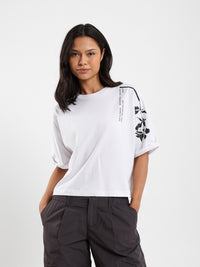 Loose Fit Printed Sleeve T-Shirt