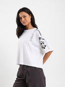 Loose Fit Printed Sleeve T-Shirt