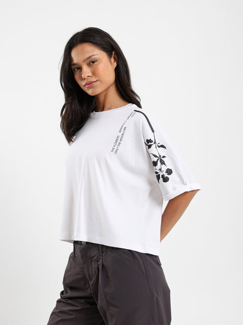 Loose Fit Printed Sleeve T-Shirt