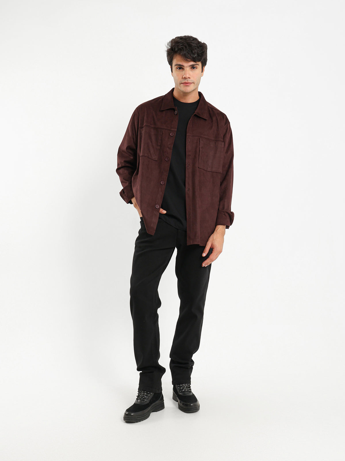 Suede Overshirt