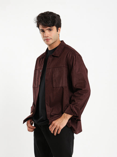 Suede Overshirt