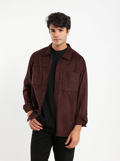 Suede Overshirt