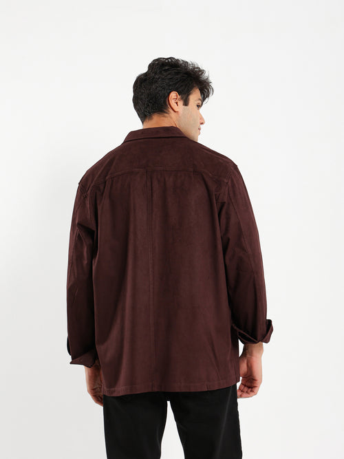 Suede Overshirt