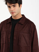 Suede Overshirt