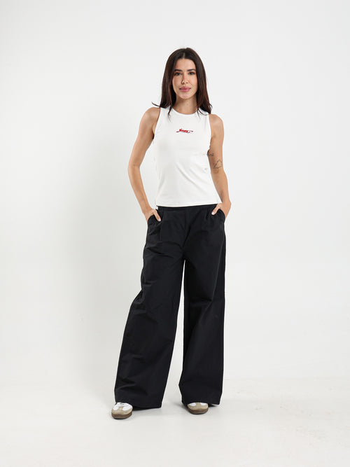 Striped Waist Wide Leg Pants