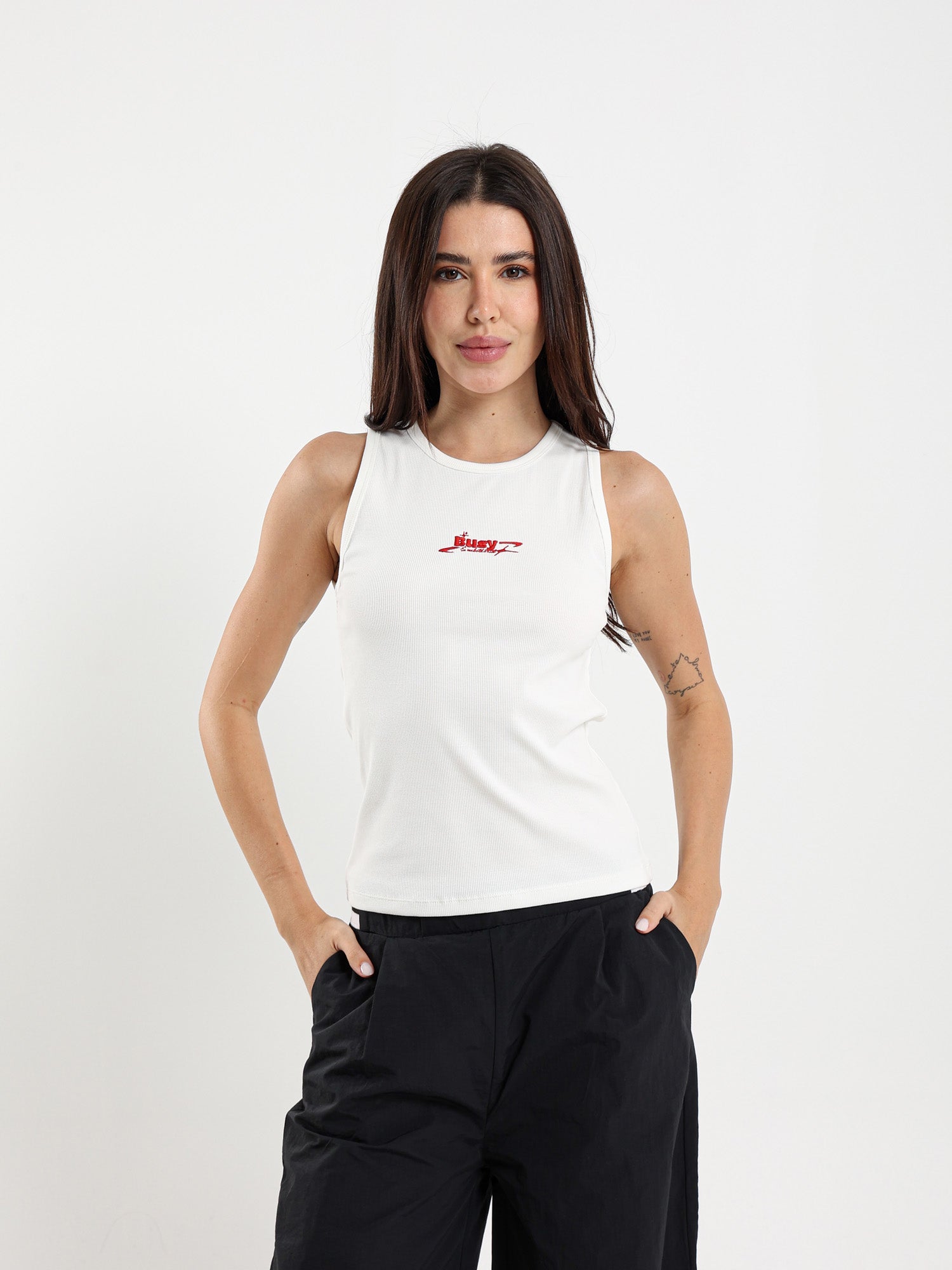 Sleeveless Embroidered Top