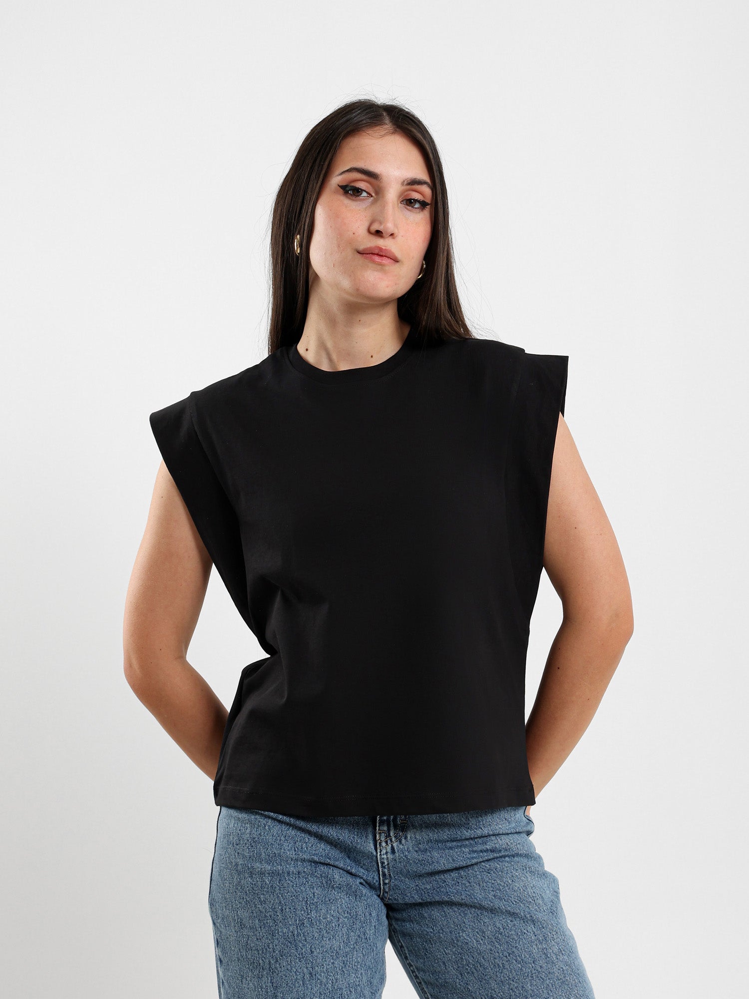 Padded Shoulder T-Shirt