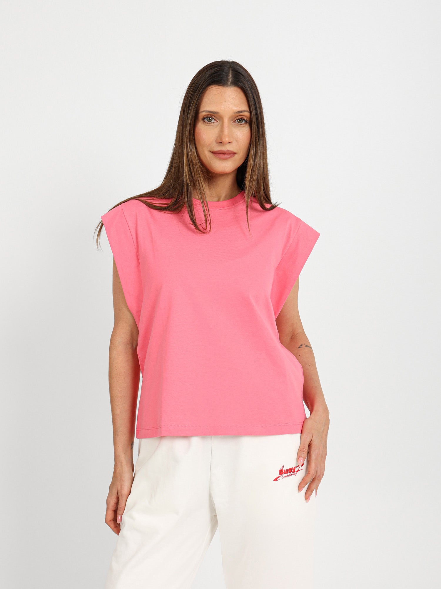 Padded Shoulder T-Shirt