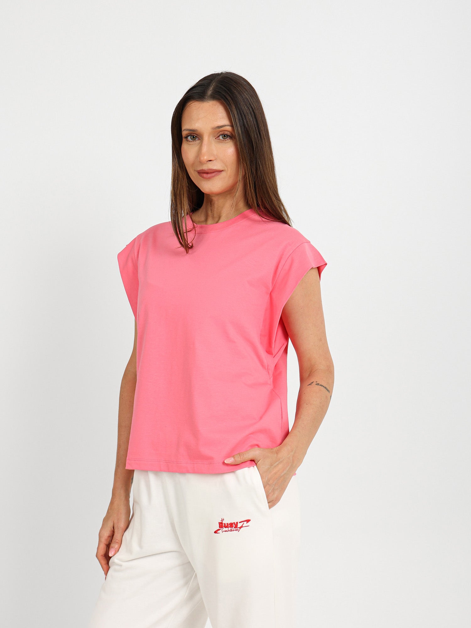 Padded Shoulder T-Shirt
