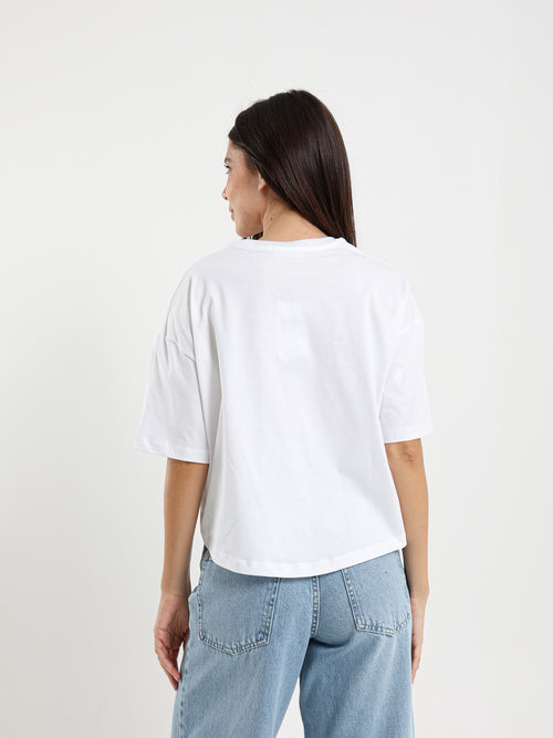 High Low Printed Tee