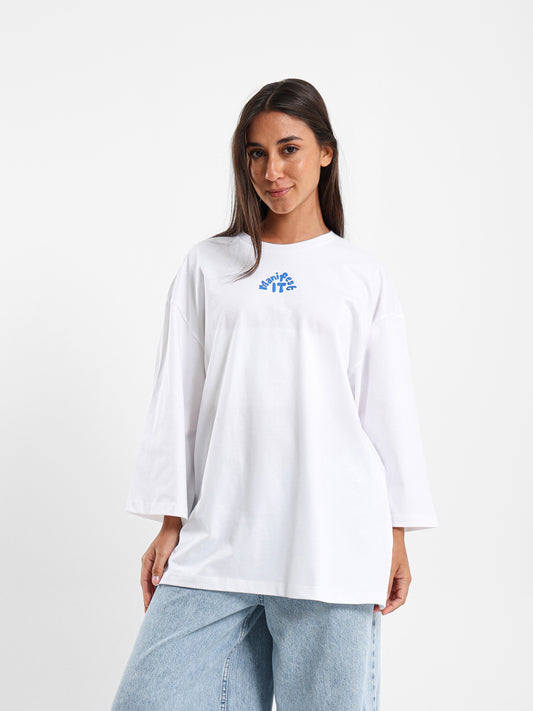 Super Dropped Shoulder Printed T-Shirt