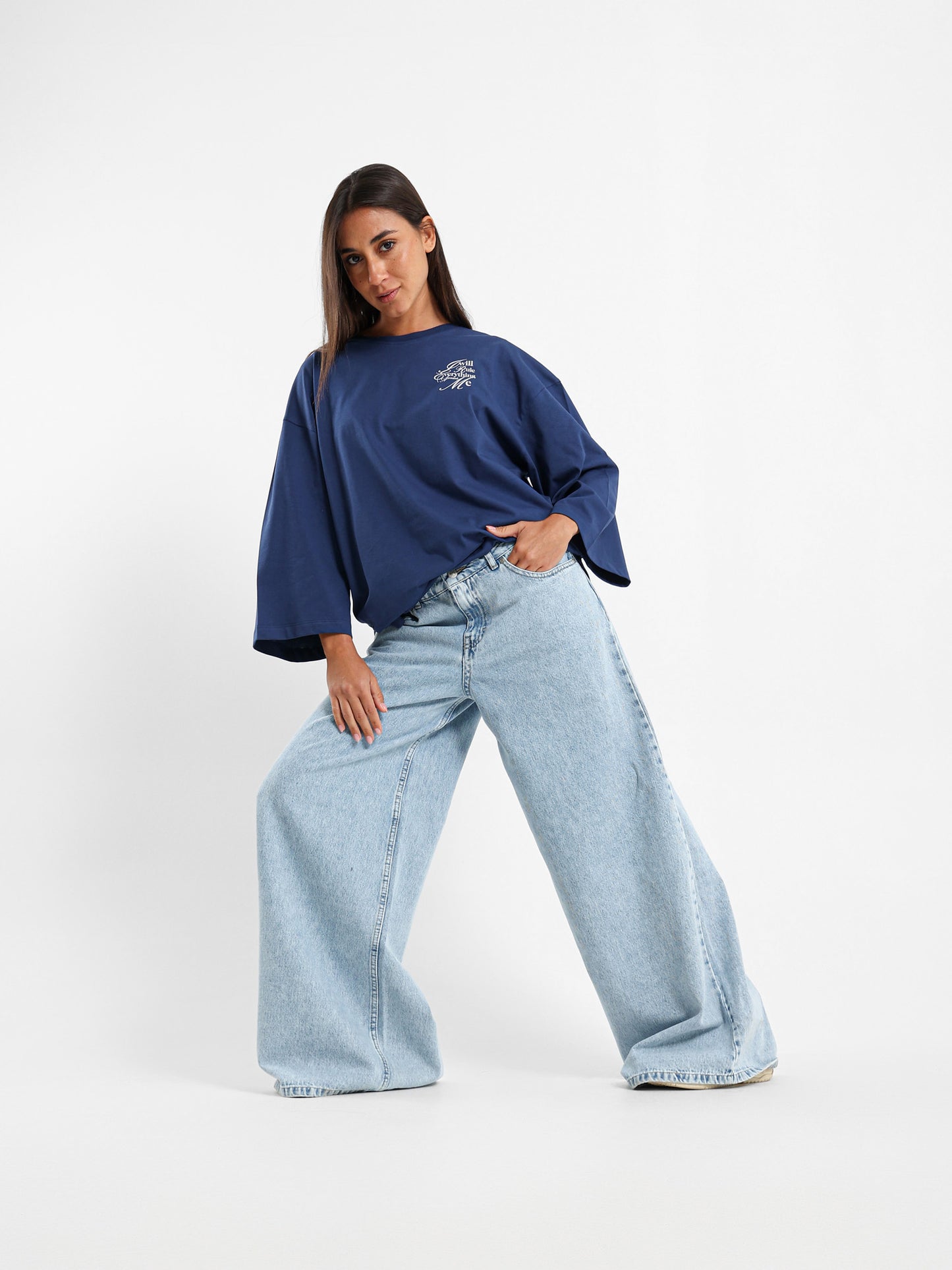 Super Dropped Shoulder Printed T-Shirt